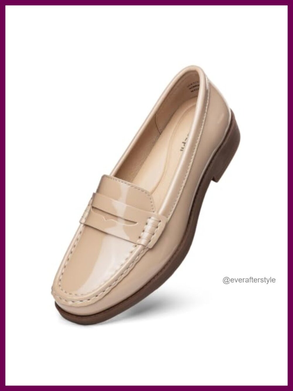 Women's Leather Penny Loafers Slip On Business Casual Work Flats